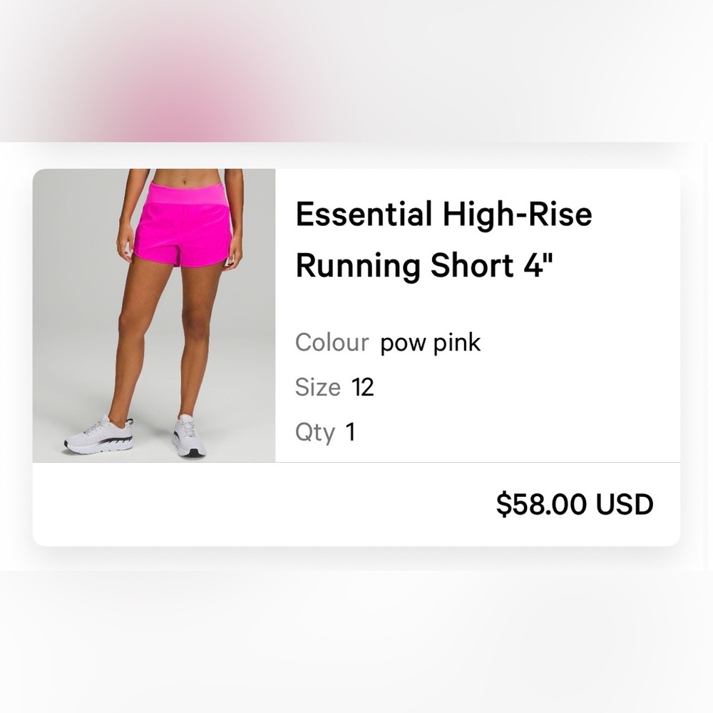 Pow Pink High-Rise Women’s Running Shorts